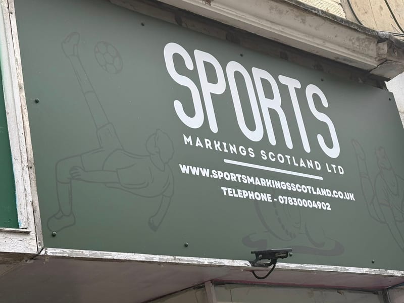 Sports Markings Scotland signage
